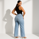 Aline - Vidutinio liemens elastiniai džinsai