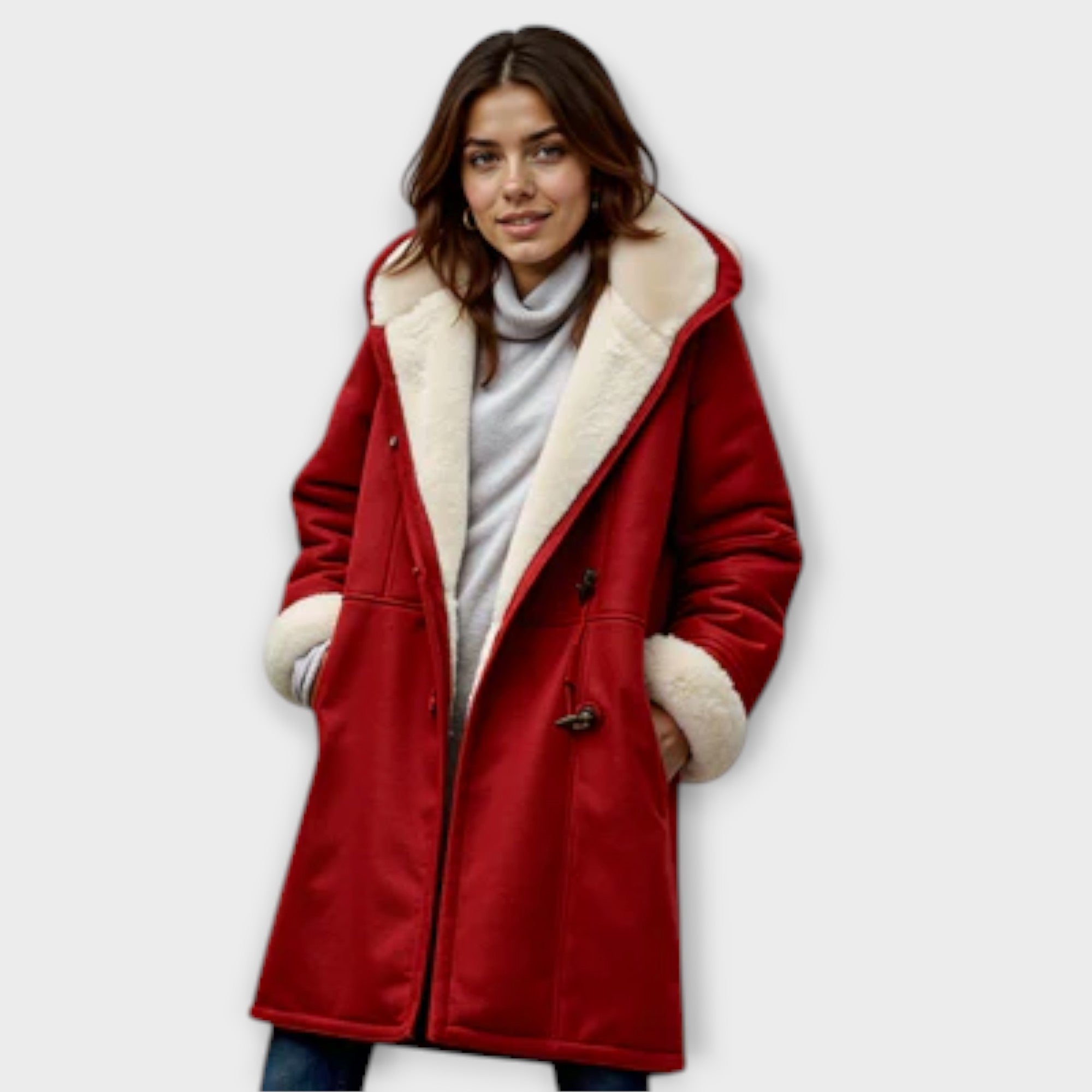 Antonia - Patogus Paltas su Fleece Pamušalu
